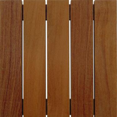 Imagem de Deck de Madeira Modular Isabela 50cm x 50cm Placa Cumaru