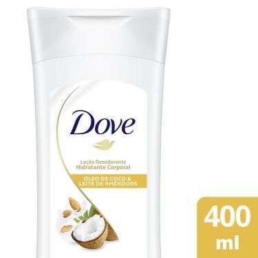 Imagem de Loção Desodorante Hidratante Corporal Dove Óleo de Coco e Leite de Amêndoas 400ml