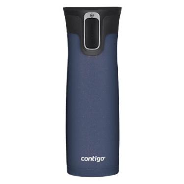 Imagem de Contigo Caneca de viagem de aço inoxidável isolada a vácuo com tampa fácil de limpar, 590 ml, Midnight Berry Contigo Vedação automática