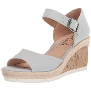 Imagem de LifeStride Sandália feminina Go for It Espadrille Wedge, Azul pérola, 8.5 Wide