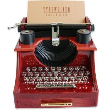 Imagem de Maquina de Escrever Caixa Musical Decorativa Vintage Retro