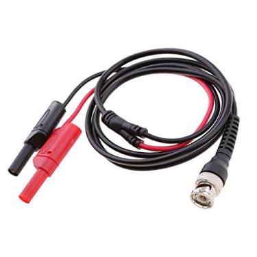 Imagem de kowaku Plugue BNC Q9 de 120 cm para cabo de teste banana duplo para osciloscópio