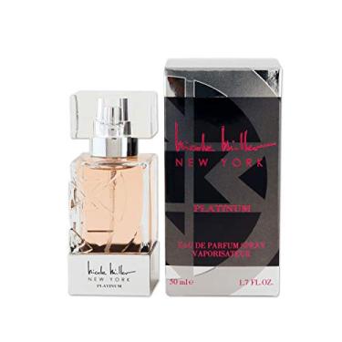 Imagem de Nicole Miller Spray EDP Platinum para mulheres, sensual, frutado, fragrância feminina floral, de longa duração, fresca, temperada e feminina, 4 ml