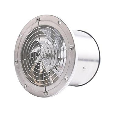 Imagem de Fã exausto Fãs exaustos de 6 polegadas exausta os ventiladores de extrator de ar de velocidade com capa de banheiro caseiro de banheiro pendurado na parede janela de vidro ventilador, 45w Ventiladores