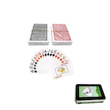 Brinquedo Jogo Texas Poker Set Lata com 200 fichas e 2 Baralhos - TEXAS  HOLD - Jogo de Poker - Magazine Luiza