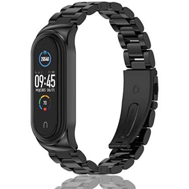 Imagem de MIJOBS Pulseira de substituição de aço inoxidável Mi Band 6 Mi Band 5 para Xiaomi Mi Band 4 3