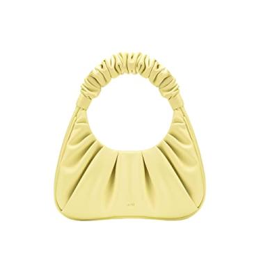 Imagem de JW PEI Bolsa feminina Gabbi Ruched Hobo, Amarelo claro