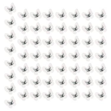 Imagem de Apliques de tecido, remendos de tecido de renda 50 unidades para artesanato de costura para decorações de álbum de recortes para furos ocultos(Branco (cor 2))