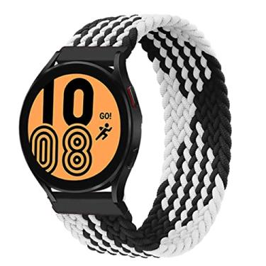 Imagem de Pulseira de relógio de 20 mm, trançada Solo Loop compatível com Samsung Galaxy Watch 5/5 Pro/4/4 Classic/3 41 mm/Active 2/Active para Amazfit BIP/GTR 42 mm/GTS/2/2e/3 para Huawei Watch GT/2/2e/pro 42 mm