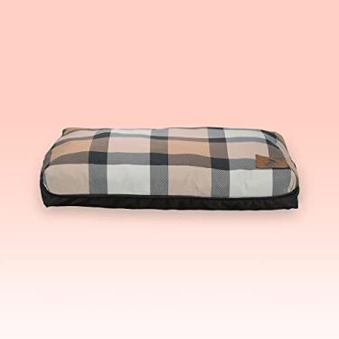 Imagem de Almofada para Cachorro Mabuu Pet - Xadrez (Pequeno, Marrom)