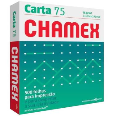 Imagem de Papel Sulfite Chamex Carta 75G 500 Folhas