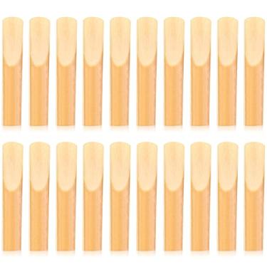 Imagem de 20 palhetas de clarinete, palhetas tradicionais de clarinete, 2,5 palhetas de clarinete de força com caixa de armazenamento para uso de clarinete, suprimentos, para iniciantes e habilidosos