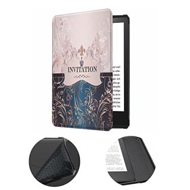 Imagem de Capa de 15,24 cm para o novo Kindle 11ª geração, versão 2022 (não serve para Kindle Paperwhite 11ª ou Kindle 10ª 2019), capa protetora à prova d'água com ativação automática