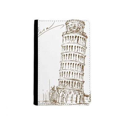 Imagem de Torre de Pisa Itália Pisa porta passaporte Notecase Burse capa carteira porta-cartão, Multicolor