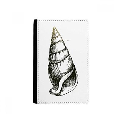 Imagem de Porta-passaporte com estampa de caracol preto da vida marinha Notecase Burse capa para cartão, Multicolor