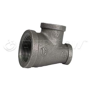 Imagem de SUPPLY GIANT CNSU1405 Camiseta redutora de três tamanhos preta maleável com ajuste fêmea roscado, 3,1 cm x 1,2 cm x 1,2 cm x 1,9 cm