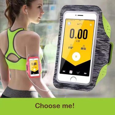 Imagem de Braçadeira esportiva para smartphone  fashion  fitness  celular  bolsas  sling  corrida  academia