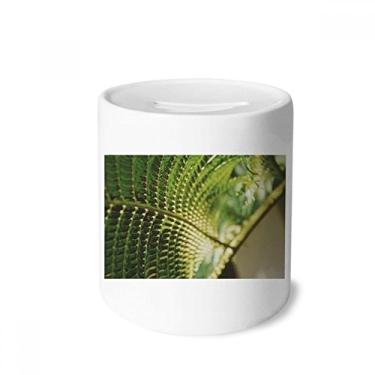 Imagem de DIYthinker Porta-moedas de cerâmica com imagem de plantas e porta-moedas com foto de folhas