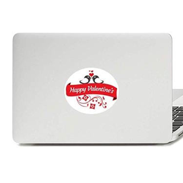 Imagem de Adesivo de notebook com emblema de vinil Feliz Dia dos Namorados Love Birds