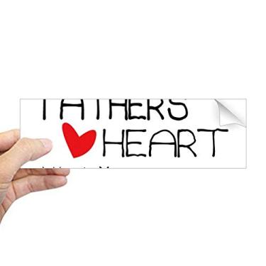 Imagem de DIYthinker Adesivo retangular para para-choque I Can Melt My Father's Heart Best Papa Love