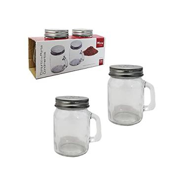 Imagem de Kit com 02 Porta Condimentos de 130mL com Tampa Inox