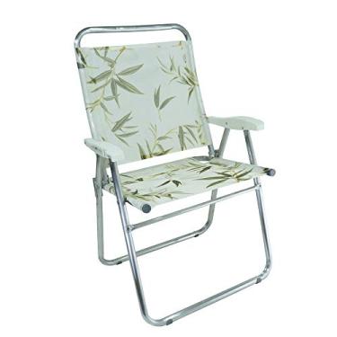 Imagem de Cadeira Alumínio King Colors Bambu Zaka Super Resistente 140 Kg