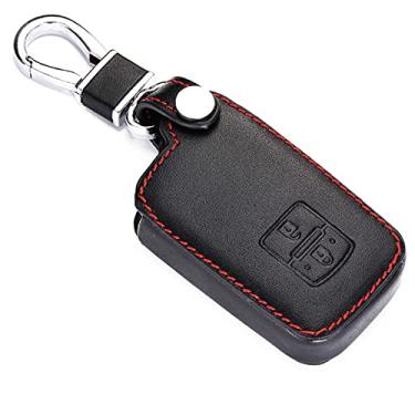 Imagem de Porta-chaves do carro Capa de couro inteligente, adequada para Toyota Avalon Auris Camry RAV4 Yaris Verso 2012-2018, Porta-chaves do carro ABS Smart porta-chaves do carro