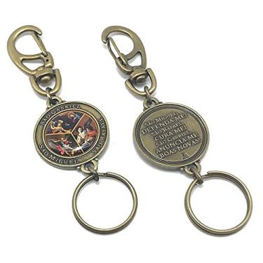 Imagem de Chaveiro Três Arcanjos Grande Com Mosquetão