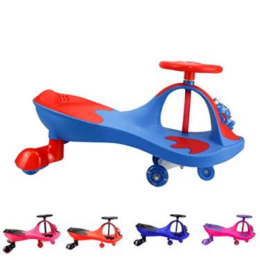 Imagem de Carrinho Gira 360º Bh Store Sapinho Feliz, Rodinha De Led (Azul e vermelho)