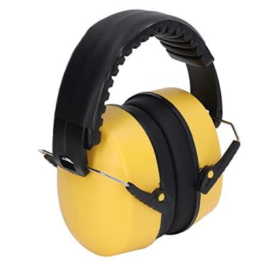 Imagem de Fones de Ouvido de Proteção Auditiva para Bebês Tamanho Ajustável Protetores de Ouvido Macios para Bebês Rotação Livre Bloqueio de Ruído para Festivais (Amarelo)
