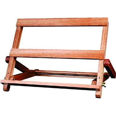 Imagem de Trident - Cavalete de mesa para pintura e exposição (MOD. 12018) | Madeira nobre Lyptus, ferragens antiferrugem e suporte ideal para quadros até 40 cm