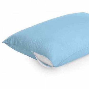 Imagem de Capa Protetor Fronha Travesseiro Com Ziper Anti Ácaro Proteção Completa