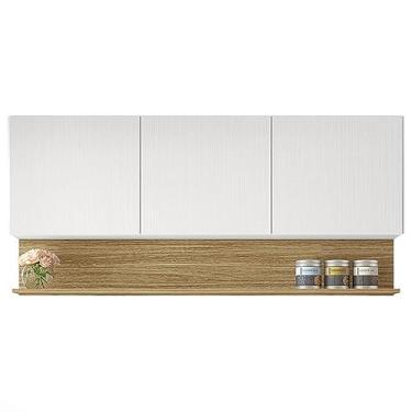 Imagem de Armário Suspenso com Nicho Kits Paraná Line 1,50m/3 Portas Branco - 2950