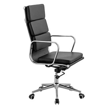 Imagem de Cadeira de escritório cadeira de escritório cadeira de computador cadeira de classe grande cadeira de escritório ergonomia pé de aço de couro cadeira de jogo de levantamento rotativo cadeira chefe