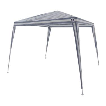 Imagem de Tenda Gazebo 3 X 3 Polietileno - Listrado (azul/branco)