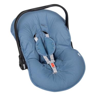 Imagem de Capa Bebê Conforto C/ Protetor de Cinto Azul -Batistela Baby