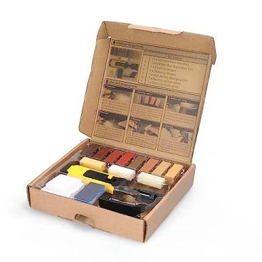 Imagem de Casa Kit de reparo de laminado doméstico Kit de reparos de piso DIY Multifuncional Kit de ferramentas para reparos de placas de madeira Kit de ferramentas utilitárias para consertar arranhões no piso