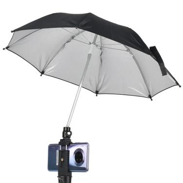 Imagem de Câmera guarda-chuva com sapato quente titular do telefone sol capa brilho reduzindo pára-sol para