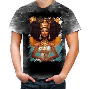 Imagem de Camiseta Desgaste Rainha Africana Queen Afric 8 - Kasubeck Store