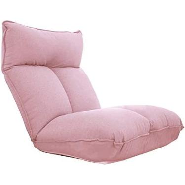 Imagem de Cadeira de chão Cadeira de chão, cadeira de jogo acolchoada individual, 5 engrenagens, encosto ajustável, cadeira de meditação com capa removível e lavável para varanda do quarto, 5 cores, r
