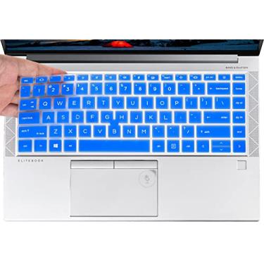 Imagem de Capa de teclado para notebook HP EliteBook 840 G7 G8 de 14 polegadas 2021 2022, HP EliteBook 845 G8 G7 14 polegadas, capa protetora para teclado, azul