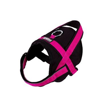Imagem de Neewa Peitoral para cães de serviço utilitário (grande, rosa): colete acolchoado para caminhada, fácil de colocar e tirar - útil para treinamento - alça traseira com clipe para coleira