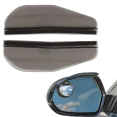 Imagem de Viseira de chuva espelhada preta fumada automotiva de duas peças da linha verdadeira