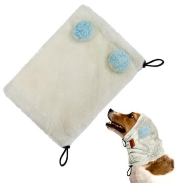 Imagem de SSaYo Protetores de ouvido para cães com proteção contra ruído – Capuz macio e calmante para alívio da ansiedade, fogos de artifício, trovões, cuidados pessoais e visitas ao veterinário – Faixa