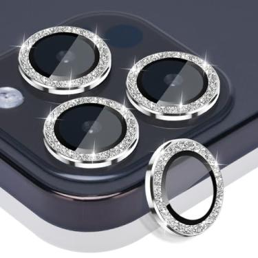 Imagem de Rayorcon Protetor de lente de câmera para iPhone 15 Pro e iPhone 15 Pro Max, protetor de lente de vidro temperado, anel de liga de alumínio, capa para câmera compatível com iPhone 15 Pro/iPhone 15 Pro