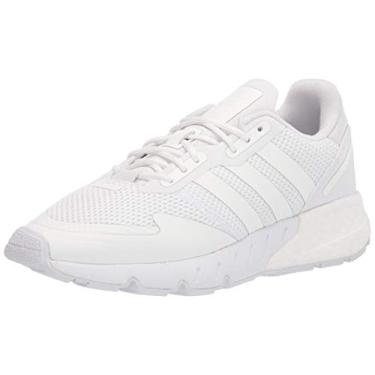 Imagem de adidas Originals Tênis infantil unissex Zx 1k Boost, Branco/Branco., 7 Big Kid