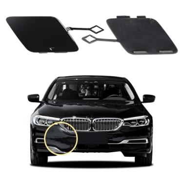 Imagem de Capa de gancho de reboque para para-choque dianteiro de carro compatível com edição de luxo BMW 5 2017 2018 2019 2020 G30 G31 518 520 525 530 535 540 Tampa de reboque 51117427448 Tampa pequena de