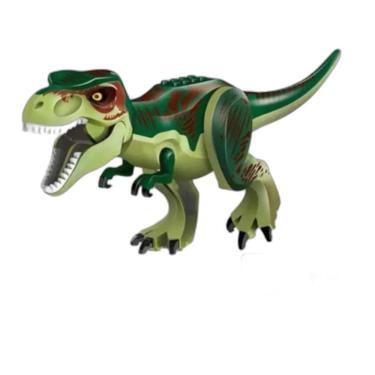 Imagem de Blocos De Montar Jurássico T-Rex Verde Dinossauro Grande