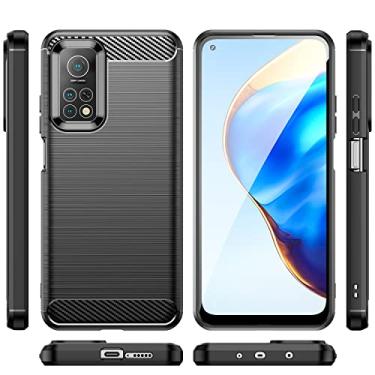 Imagem de Capa para Xiaomi Mi 10T, capa Xiaomi Mi 10T Pro, tecnologia de absorção de choque TPU com moldura elevada protetora para Xiaomi Mi 10T/10T Pro (2020), capa de telefone (preto)