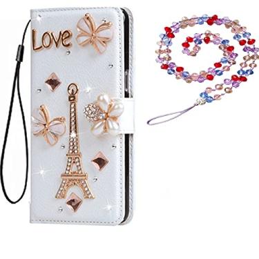 Imagem de Capa para Xiaomi Poco X4 Pro 5G, carteira de couro brilhante, capa protetora para celular e alça de pescoço [suporte] [compartimentos para cartões] [fecho magnético] para Xiaomi Poco X4 Pro 5G capa de